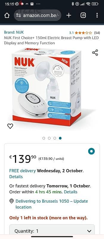 Nuk Electric Breast Pump 2