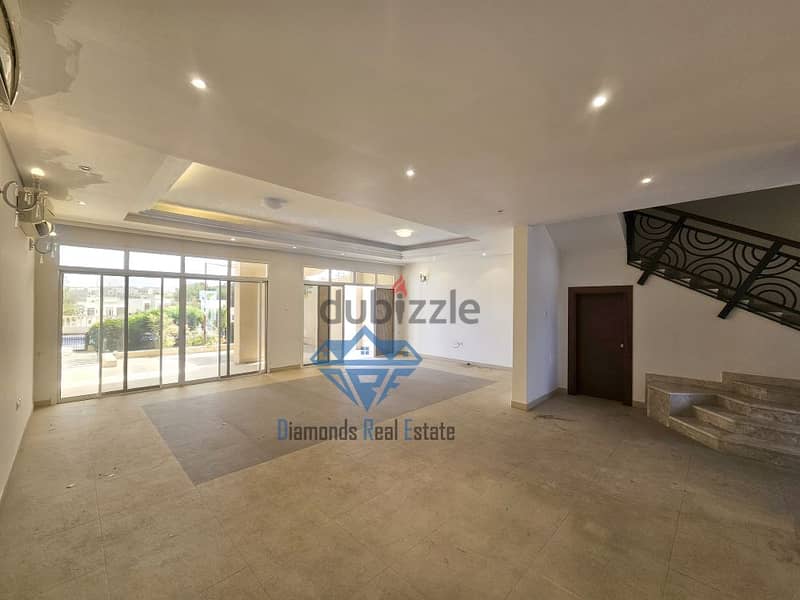 5 bedroom villa in compound with common pool for rent in qurum 2