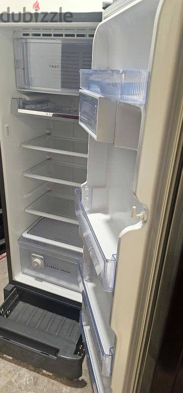 fridge with freezer inside 4