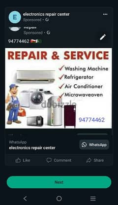 Appliance service at ur doorstep 24/7 Ac refrigerator washing machine 0