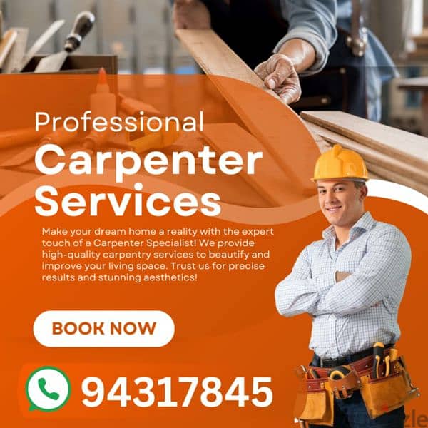 Muscat Mover carpenter house shiffting TV curtains furniture fixing 0