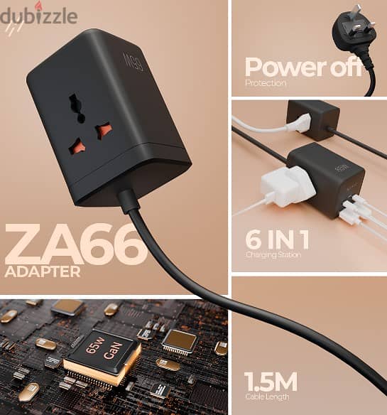 Heatz ZA66 6IN 1 Power Adapter 65W 4