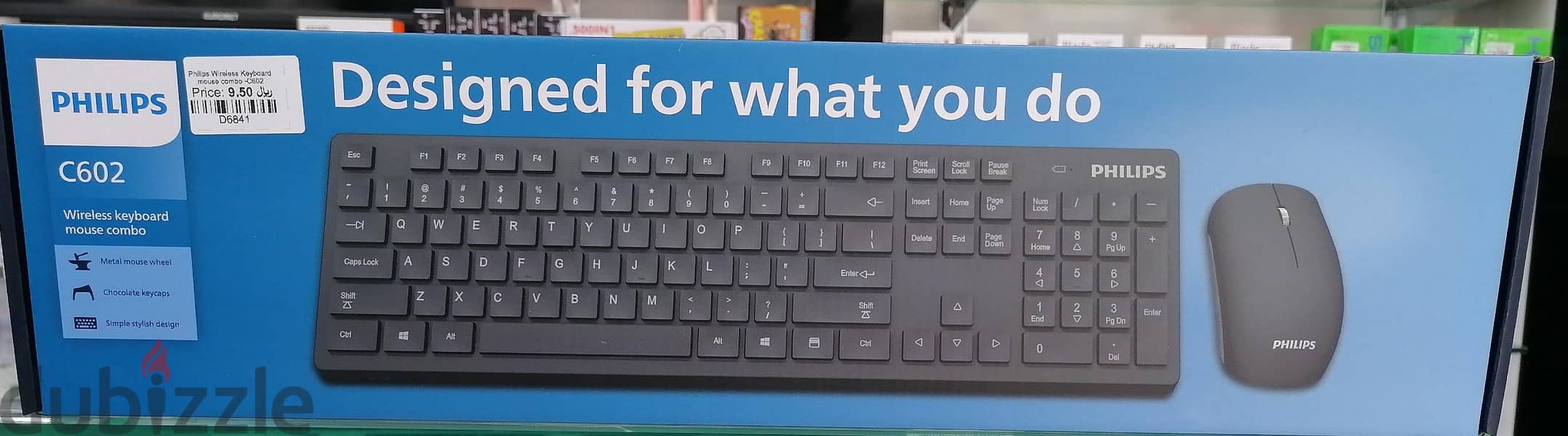 Philips Wireless Keyboard Mouse Combo C602 0