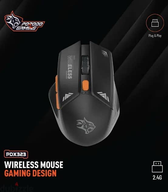 Porodo Gaming Wireless Mouse Gaming Design PDX323 3