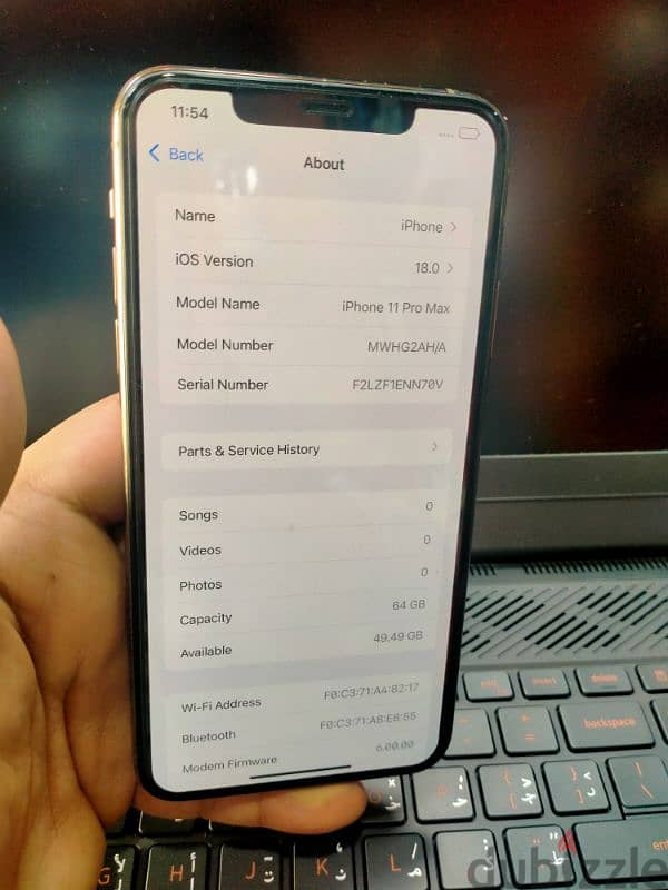 iphone 11 pro max 64gb Battery 80% 3