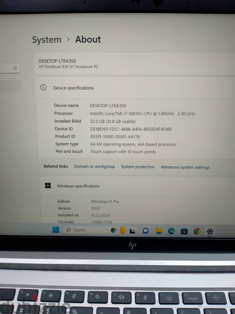 CORE i7 32GB RAM 512GB SSD TOUCH 10th GENERATION HP ELITEBOOK 830 G7-- 4