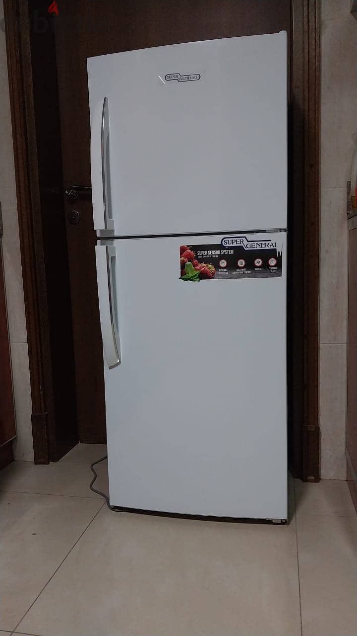 Super General Double Door Refrigerator, 250 L, White, SGR255 4