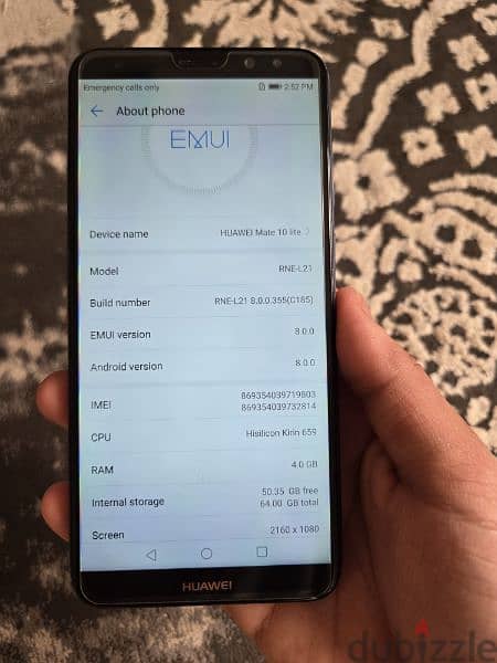 Huawei mate 10 lite 64gb 4gb all working 8