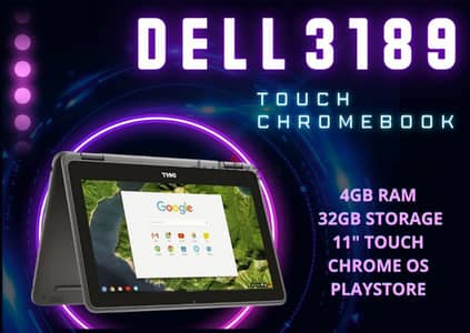 DELL CHROMEBOOK TOUCH SCREEN & 360° ROTATABLE