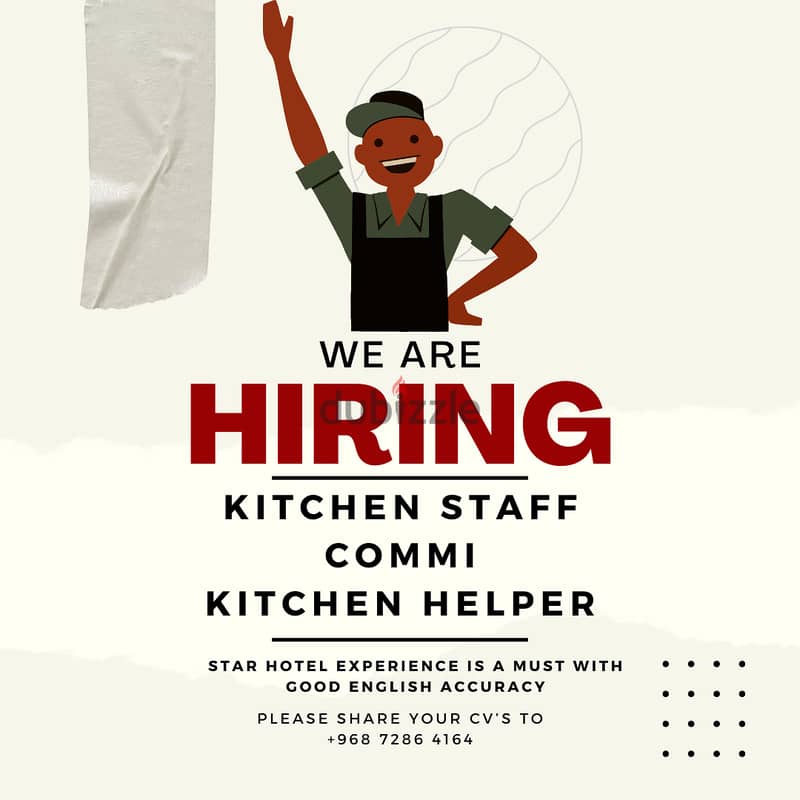 Waiters needed for star Hotel's 0