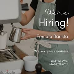 barista  _ waitress Philippines only in Oman