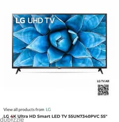 LG 4K Ultra HD Smart LED TV 55UN7340PVC 55"