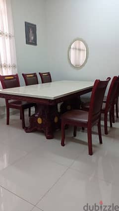 Dining table with chair for sale