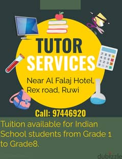 Tuition available at Ruwi Rex road