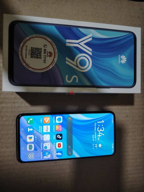 هواوي y9s بحالة الجديد.   Huawei y9s in excellent condition. 3