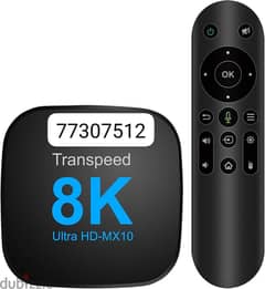 New 8K Tv Box with ip-tv one year subscription