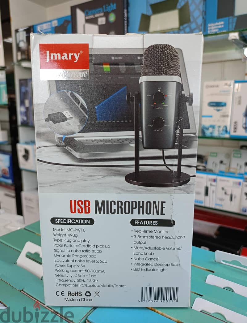 Jmary Gaming USB Microphone MCPW10 1