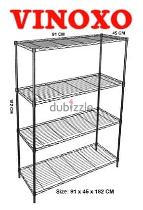 Chrome Coated Wire Shelving Units For Storage الرفوف للمخزن 0