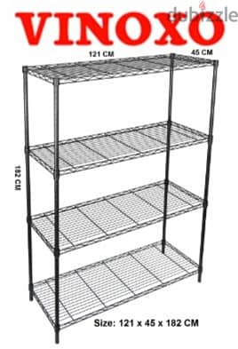 Chrome Coated Wire Shelving Units For Storage الرفوف للمخزن 1