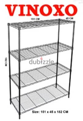 Chrome Coated Wire Shelving Units For Storage الرفوف للمخزن 2