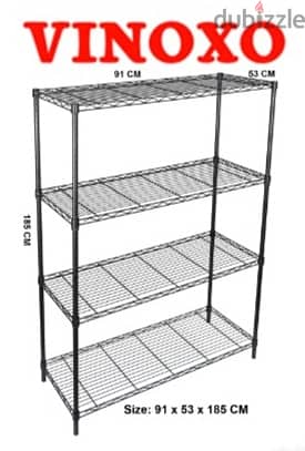 Chrome Coated Wire Shelving Units For Storage الرفوف للمخزن 3