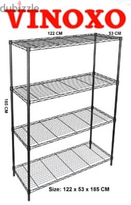 Chrome Coated Wire Shelving Units For Storage الرفوف للمخزن 4