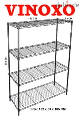 Chrome Coated Wire Shelving Units For Storage الرفوف للمخزن 5