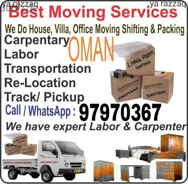 movers and Packers and transportation service all oman 0