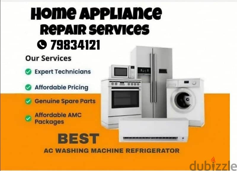 Best working Washing machine and Refrigerator+& 0