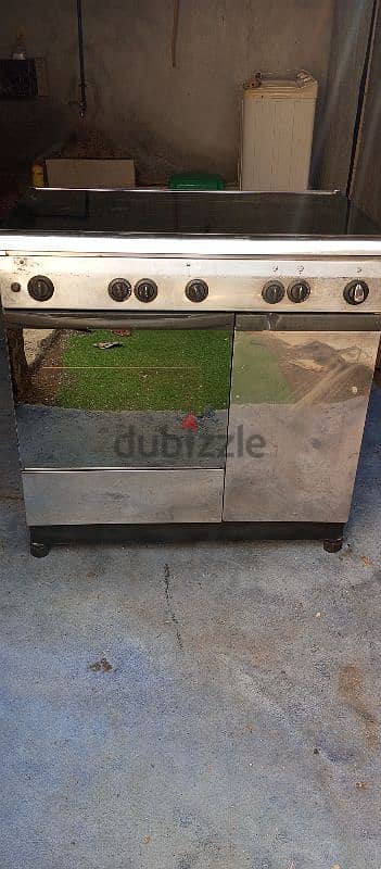 gas and electric induction oven neat and clean