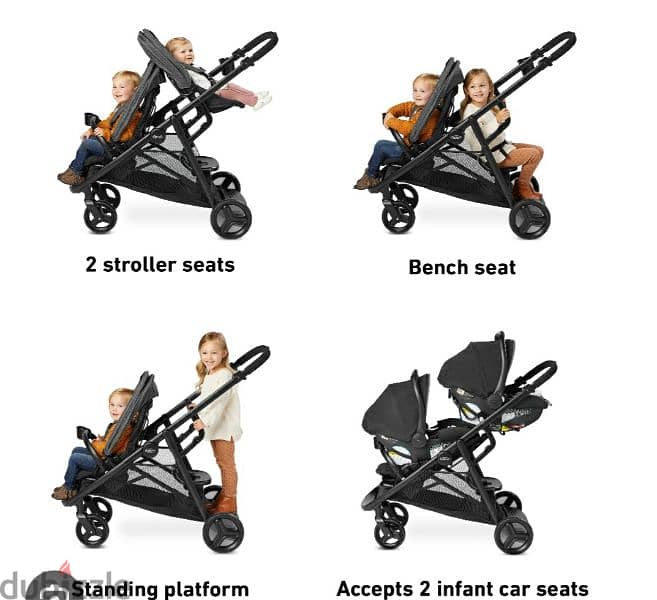 Graco Twin stroller or pram 6