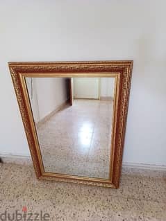 Gold Coloured Beautiful Mirror