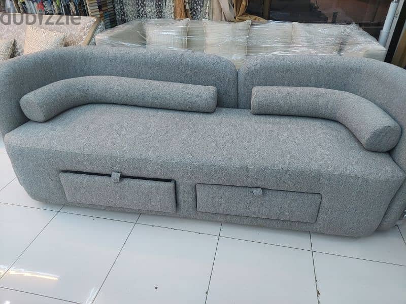 new 3 seater sofa without delivery 1 piece 85 rial 2