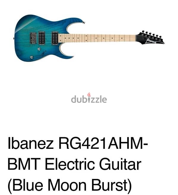 Ibanez RG421 AHM, Blue Moon Burst, Electric Gutar 2