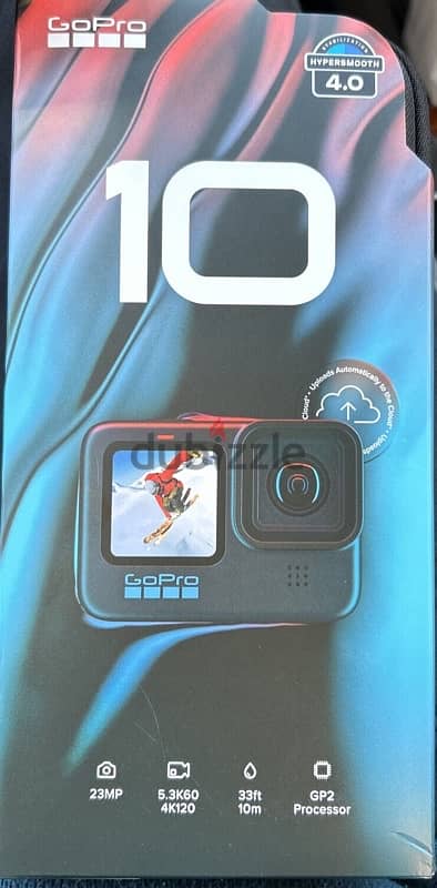 gopro 10 almost new barely used with go pro bo 1