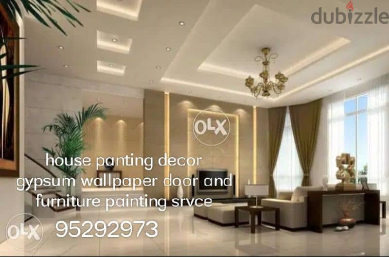 house panting decor gypsum wallpaper door and furniture painting srvce 0