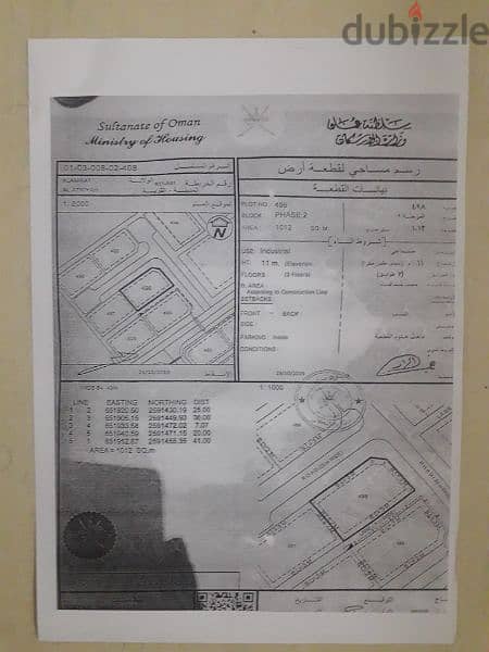 أرض كونر صناعية للإيجار ف مسقط العامرات العتكية 0