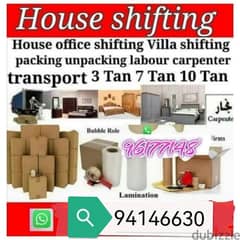 House shiffting and packing transport loading unloading service