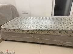 new bed with used mattress for sale