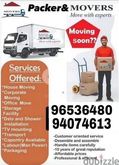 Muscat mover packer house villa shifting professional carpenter