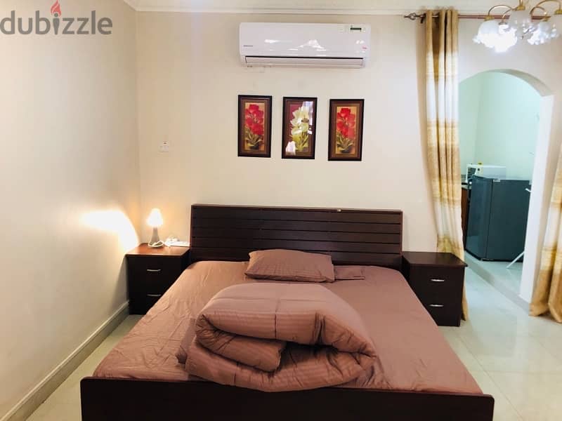 Fully furnished studio room for rent al Azaiba near Meera hyper market 0