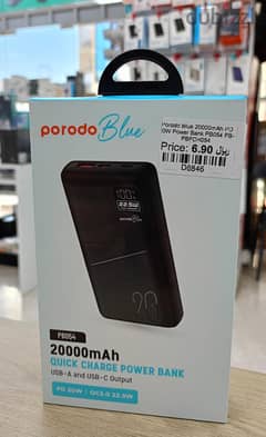 Porodo Blue 20000mAh 20W Power Bank 0