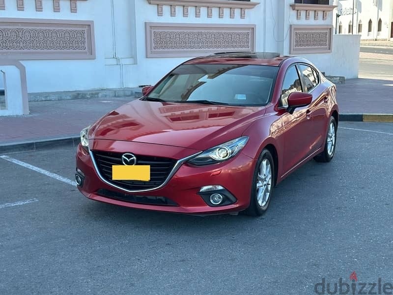 Mazda 3 2015 oman car 1.6 full options 154000 km only 0