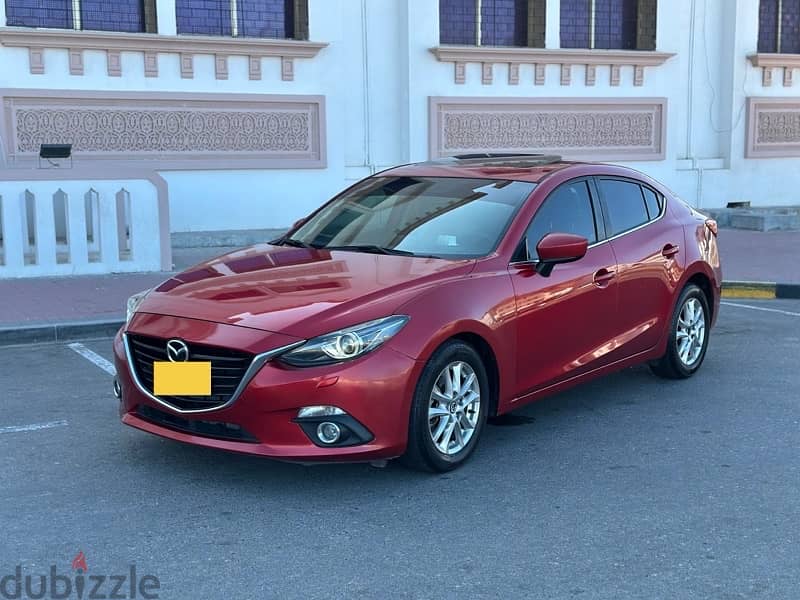 Mazda 3 2015 oman car 1.6 full options 154000 km only 1