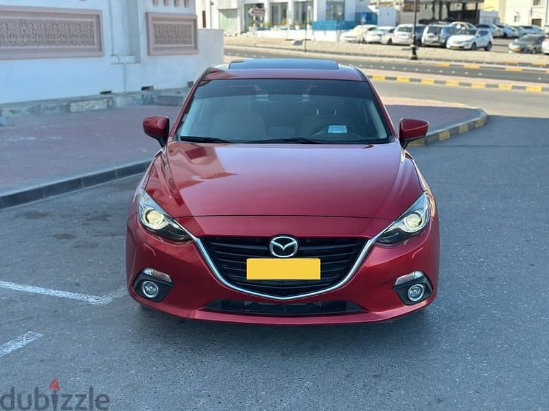 Mazda 3 2015 oman car 1.6 full options 154000 km only 3