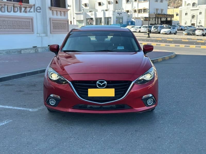 Mazda 3 2015 oman car 1.6 full options 154000 km only 4