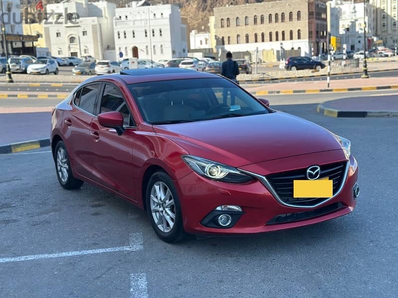 Mazda 3 2015 oman car 1.6 full options 154000 km only 5