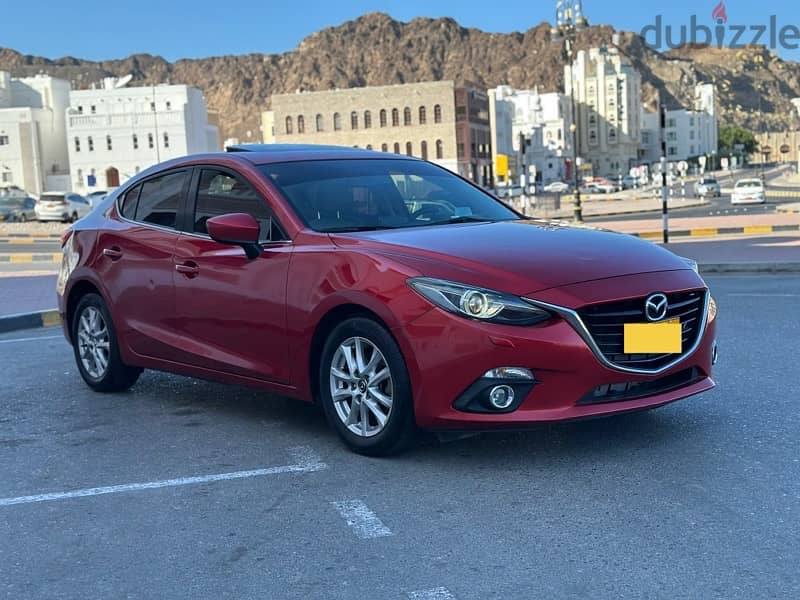 Mazda 3 2015 oman car 1.6 full options 154000 km only 6