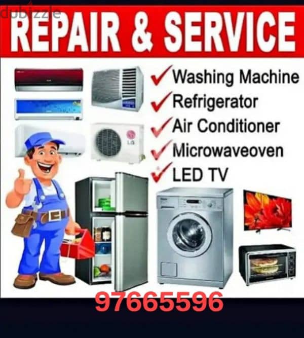 مكيفات واحدات غسالات تلاجات ما كفالاAc Repairing 0