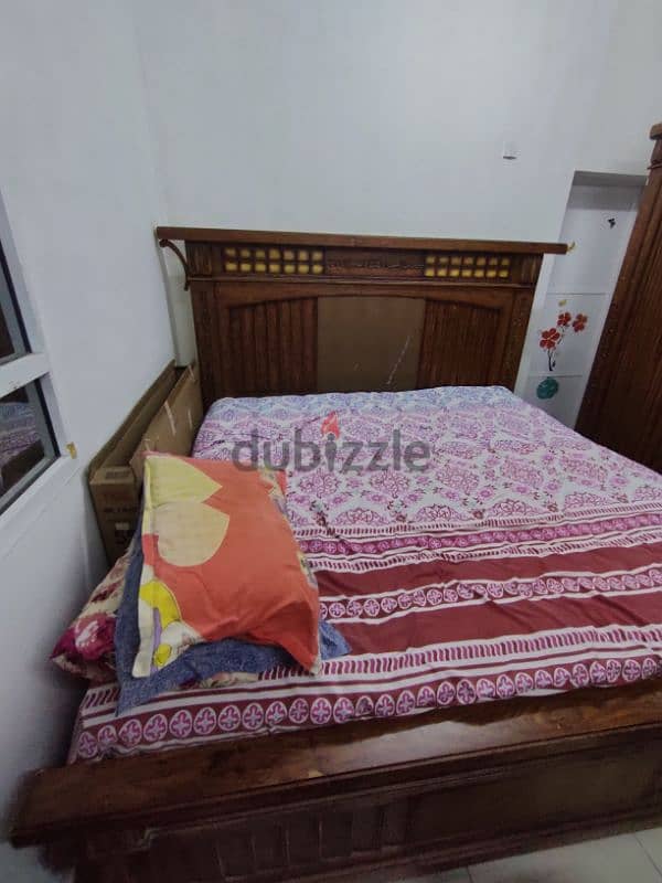 Urgent sale. . complete bedroom set used, good condition in Al khoud 6. 8